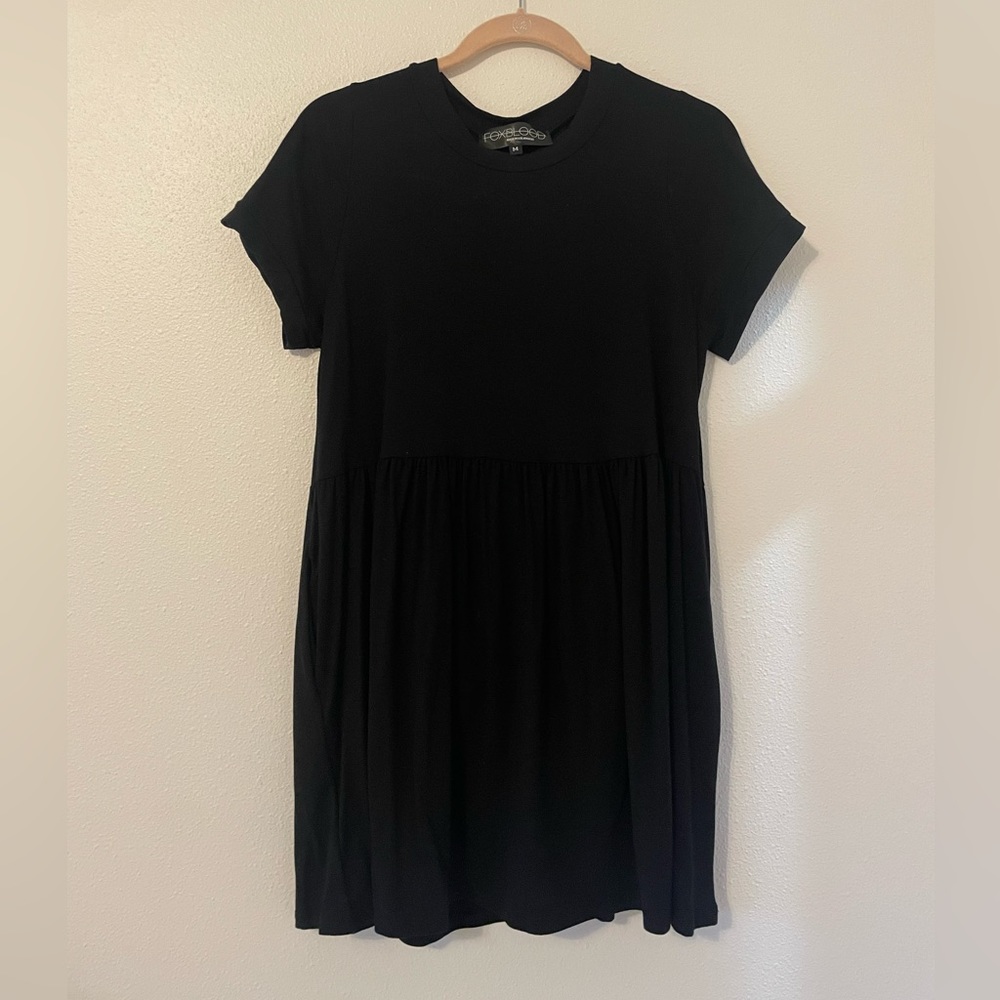 Foxblood M loose drop waist mini dress Parker